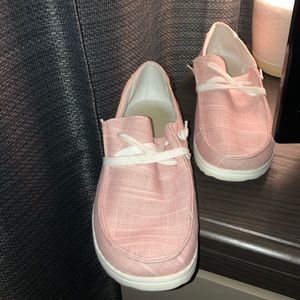Rose Gold Round Toe Sneakers